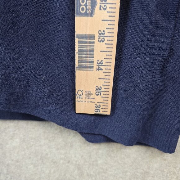 Lane Bryant Womens Navy Open Cardigan 26/28 Rayon Nylon Fabric Flared Sleeves - Picture 7 of 8